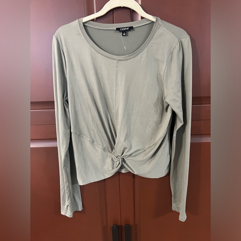 Zobha top. Sage green, never worn!